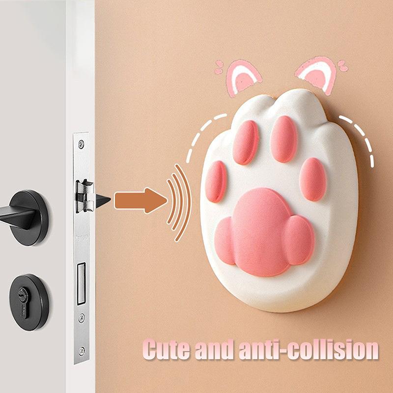 4pcs Silicone Door Knob Protector Wall Bumper Door Stopper Slam Preventer For Office Home Wall Protector