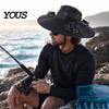 Solar Cooling Hat Sun with Detachable Fan Design, 4 Fans UPF 50+ Bucket Hat, Outdoor Adjustable Fit Built-in Panels And Type-C Charging Hiking Cap