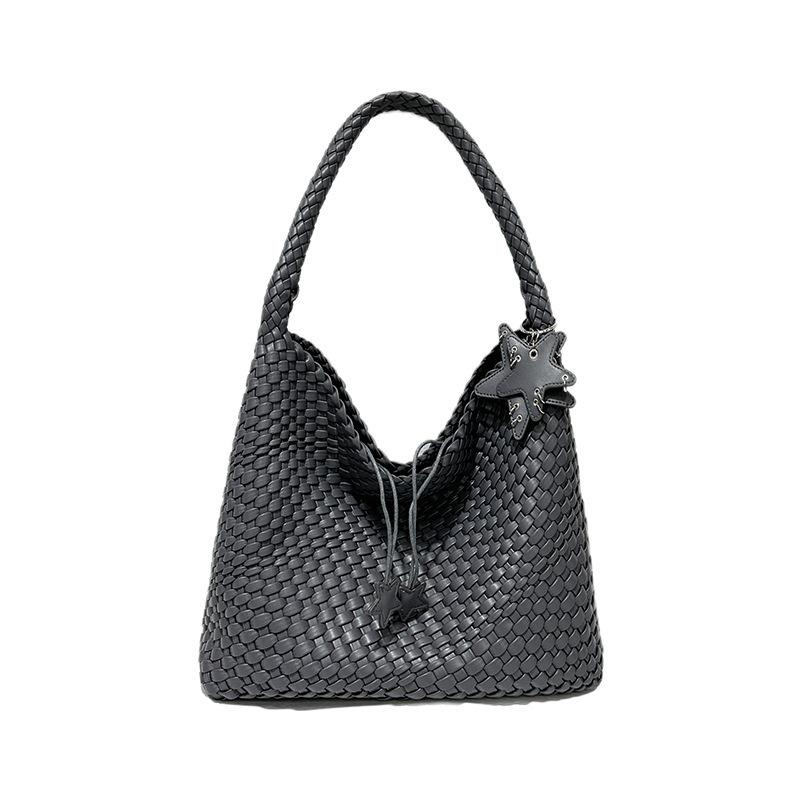 

Gun Gun Same champagne woven bag tote bag large capacity underarm shoulder large bag handbag bucket bag