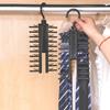 1/2Pcs Tie Storage Hanger Large Capacity Bow Clip Scarf Belt Hanging RackTie Belt Display Holder Wardrobe Household