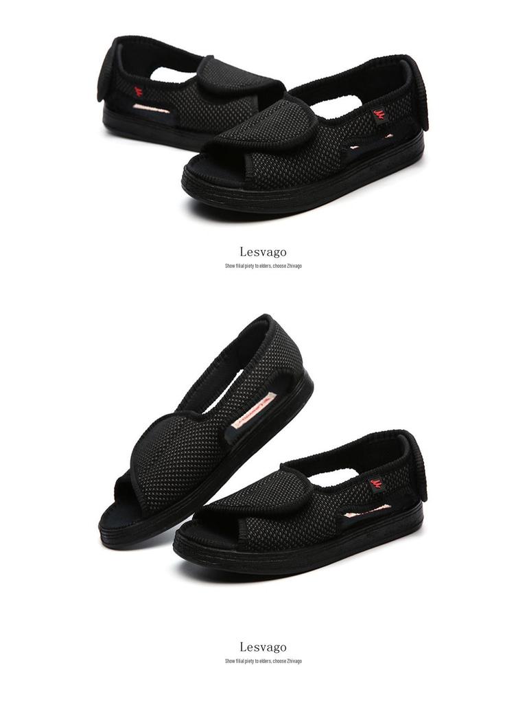 Weite Übergrößen Verstellbare Klettverschluss Komfortschuhe für Geschwollene, Ödematöse, Diabetische und Deformierte Füße