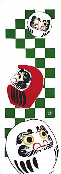 Dyeing Anbo Hand Towel Authentic Dyed Cotton Tokuoka Made In Japan 35cm X 100cm "Daruma 3" 100%