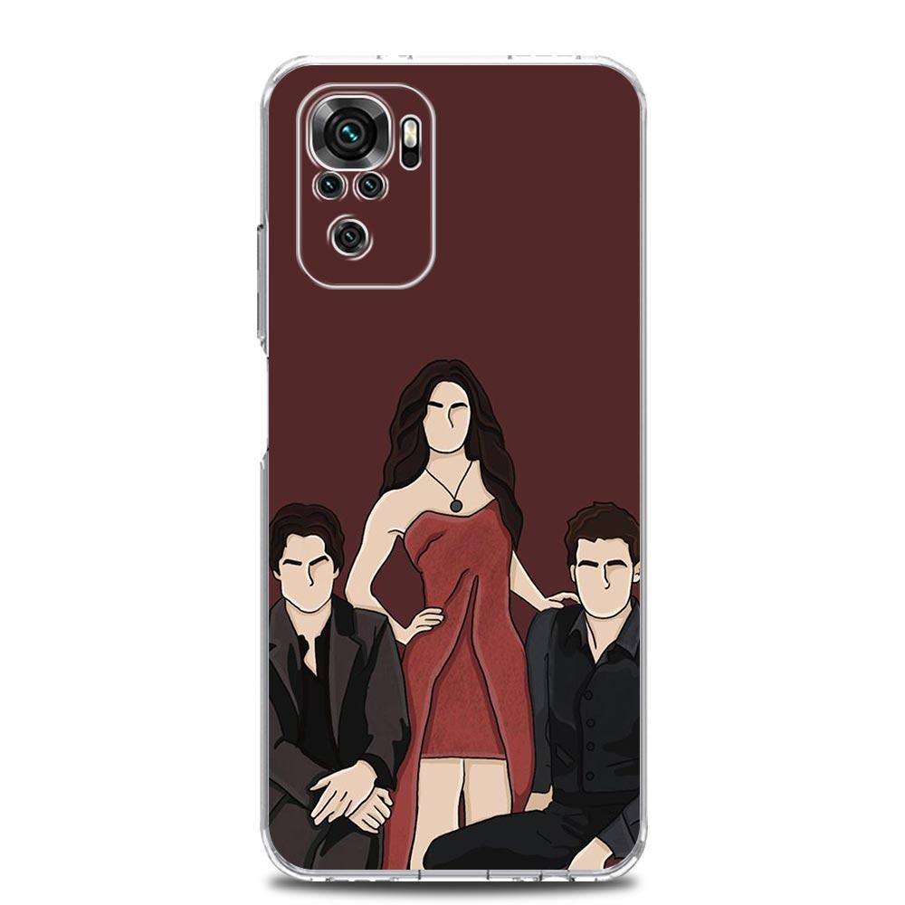 Phone Case For Xiaomi Redmi Note 13 12 5G 9S 9 8 10 11 Pro Plus 4G 9T 13C 12C 10C 9C 9A 7 Pro Cover The Vampire Diaries Damon