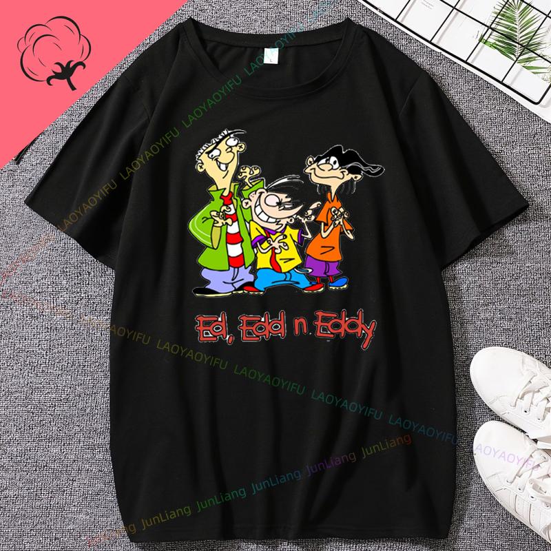 

Fashion Novelty Ed Edd N Eddy TShirts for Men Round Neck Cotton T Shirt Short Sleeve Tees Funny Tee Women Tshirt 4XL