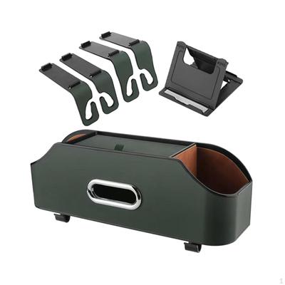 Organisateur de dossier avec porte-mouchoirs et porte-gobelets