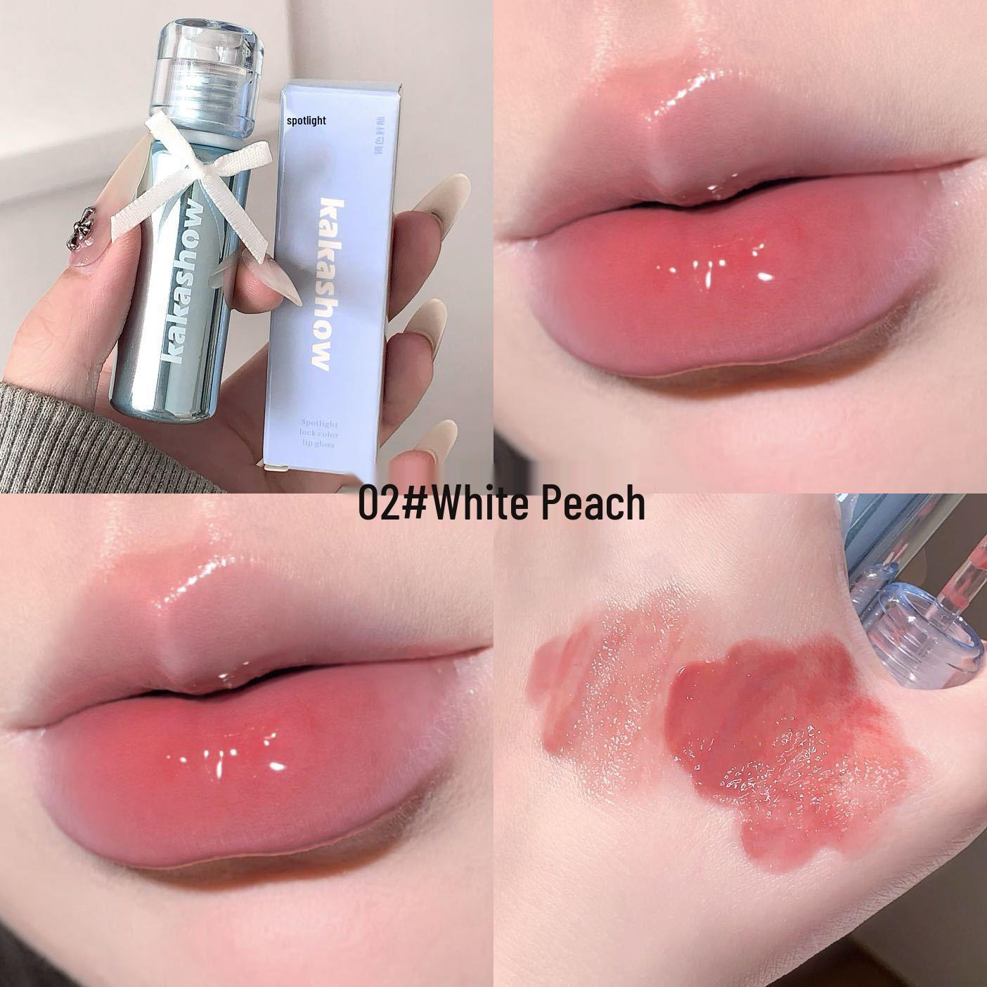 

Kakashow Plumping Lip Glaze: Highlighting, Color-Locking, Waterproof, Nude Gloss for Natural, Glass-Like Lips