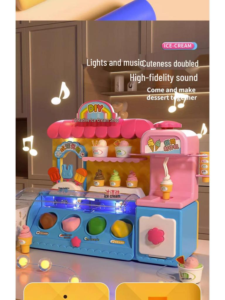 Kids' Ice Cream Clay Popsicle Play Set for Girls Ages 3-6