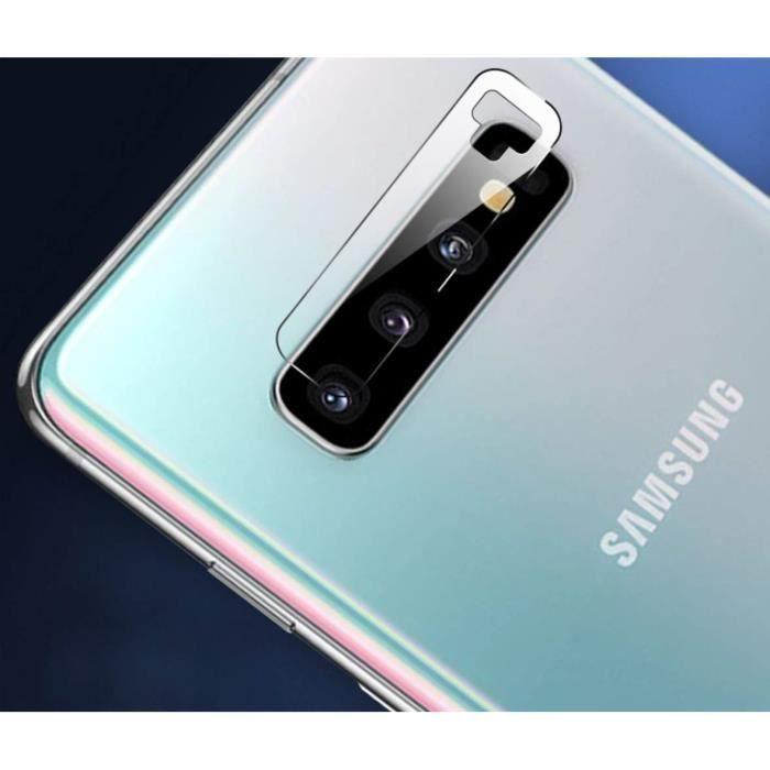 Lot de 3 Verres Trempé Protection Caméra pour Samsung Galaxy S10 PLUS - Film Protecteur Lentille Appareil Photo Arriere