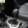 For 2014- Jeep Cherokee ABS Carbon Fiber Interior Gear Shift Knob Cover New