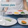 Huibang White Melamine Divided Meal Tray