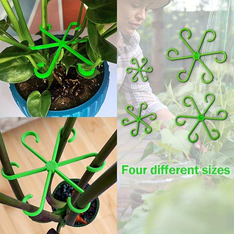 12pc Plants Stem Support Plant Anti-Toppling Support Holder Vine Flower Fixed Trellis Adjustable Gardening Aid Fixation Device
