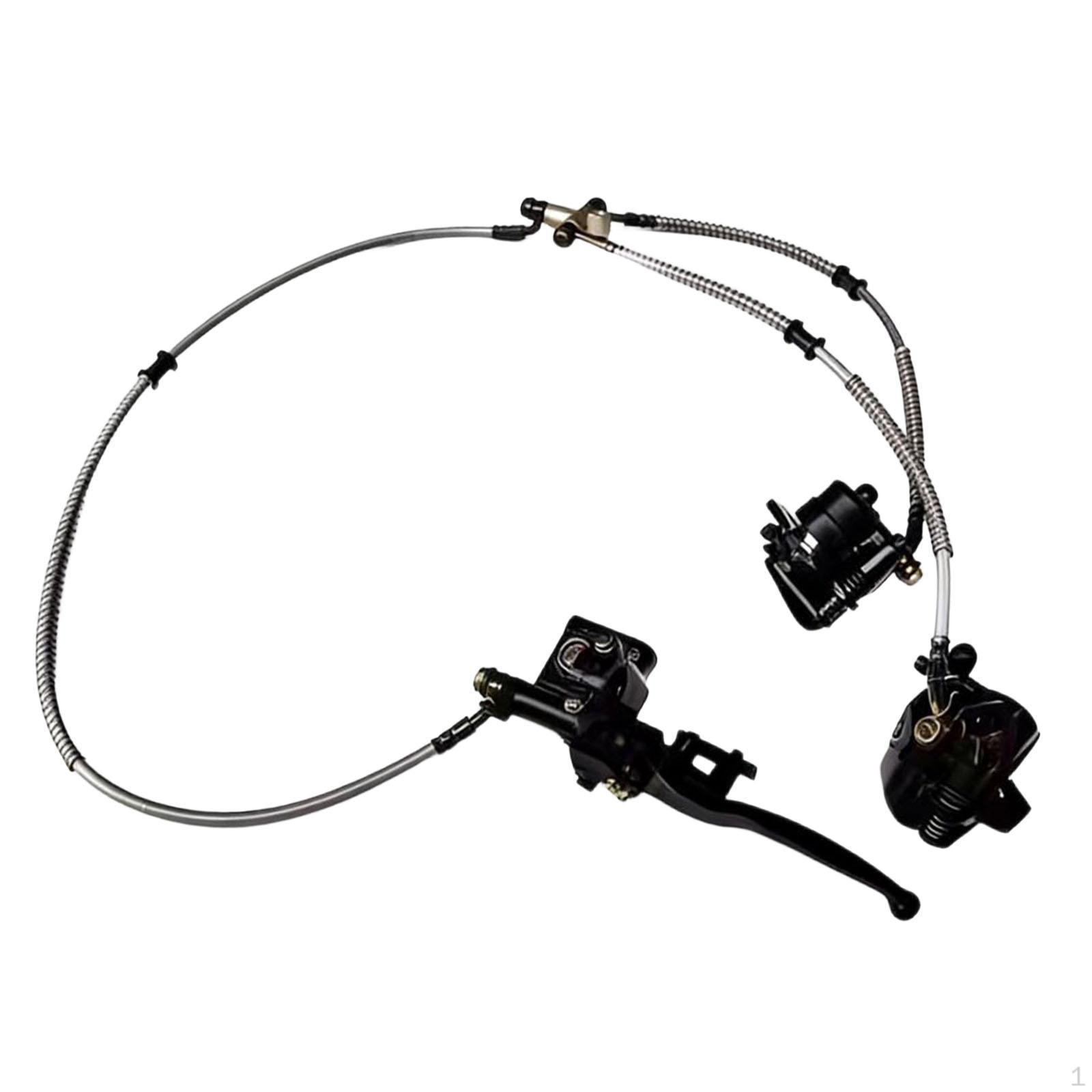 

Brakes Front Twin Brake Caliper Master Cylinder Kit Metal Function Spare Parts Accessories Easy Right Hand