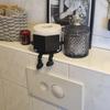 Reading Buddy Toilet Paper Holder 3D Printed Freestanding Toilet Roll Holder Funny Buddy Bathroom Roll Dispenser with Movable Legs for Home Office