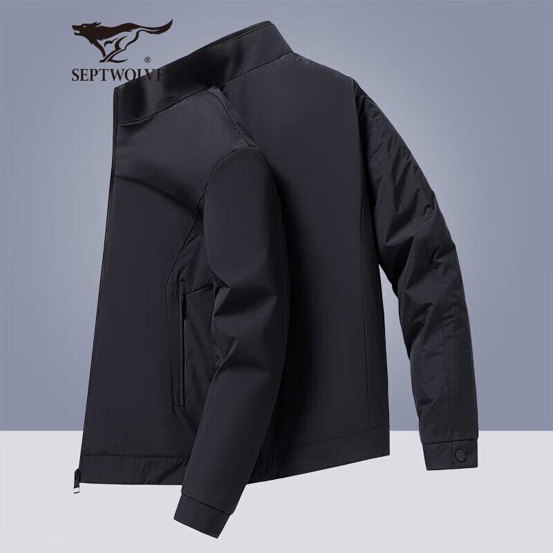 

Septwolves Men s Stand Collar Business Casual Jacket XXL (180)