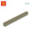 Non-Toxic 22 Pcs/Lot 6112 1X12 High 12 Hole Building Block Moc Color Accessories Compatible With Brick Diy Children'S Toy Assembly Gift