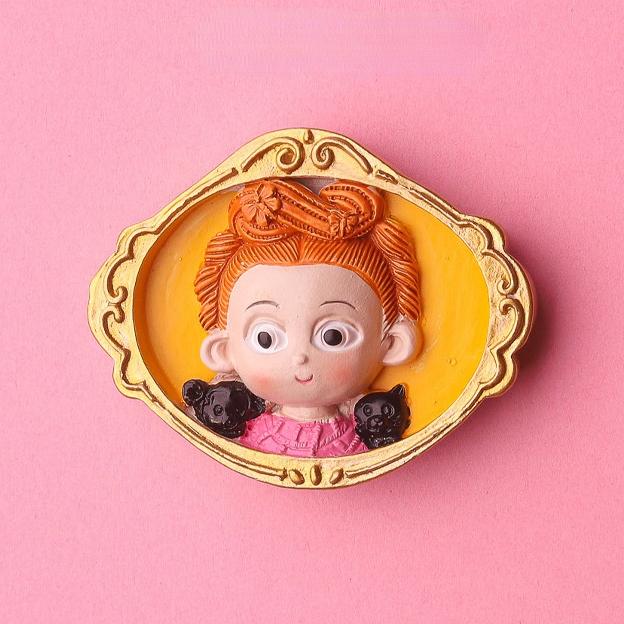 Mini Cute Cartoon World Famous Paintings Fridge Magnets Cute Van Gogh Girl With Pearl Earring Magnetic Stickers for Blackboard