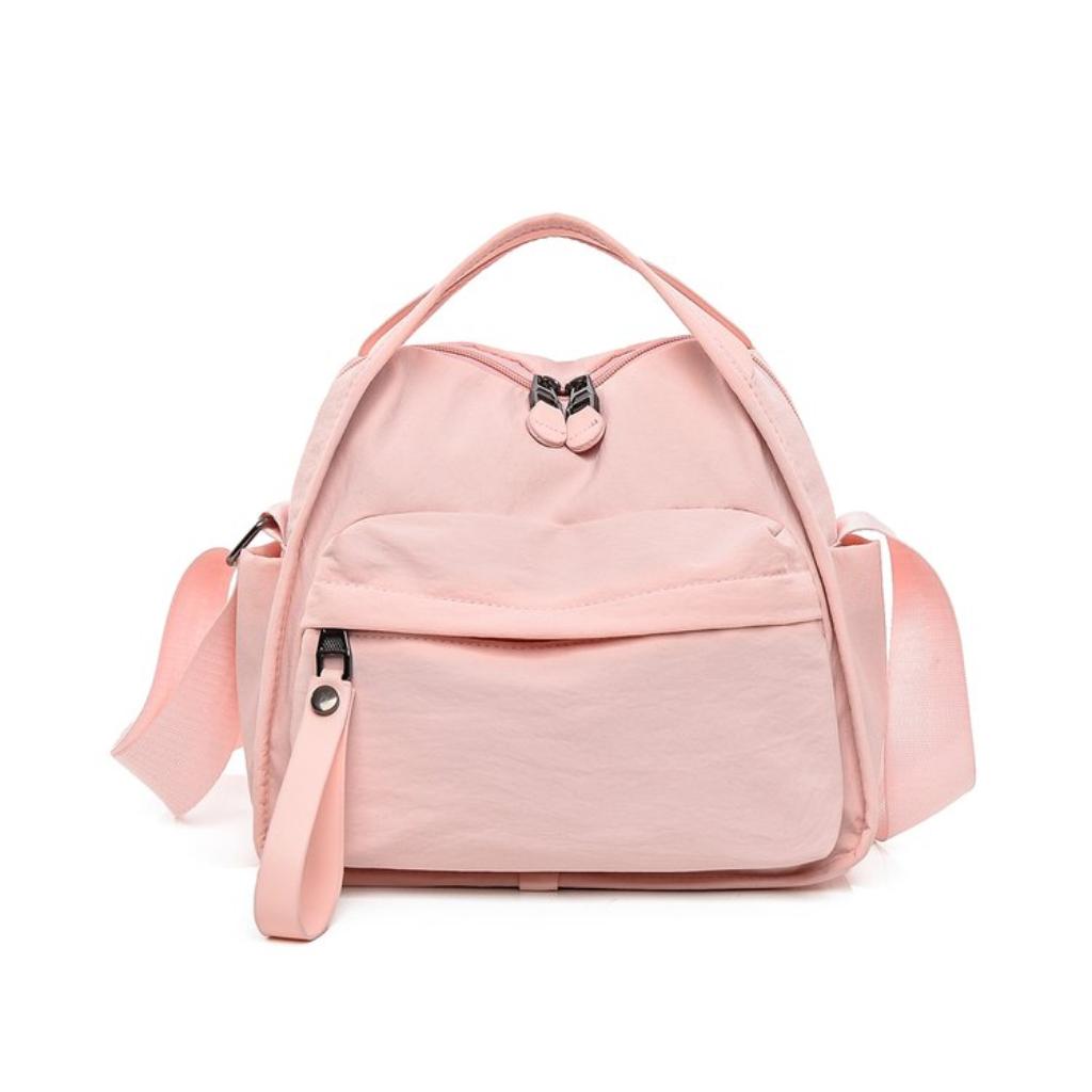 Shoulder Bag Women Nylon Multi Pocket Adjustable Strap for Daily Office