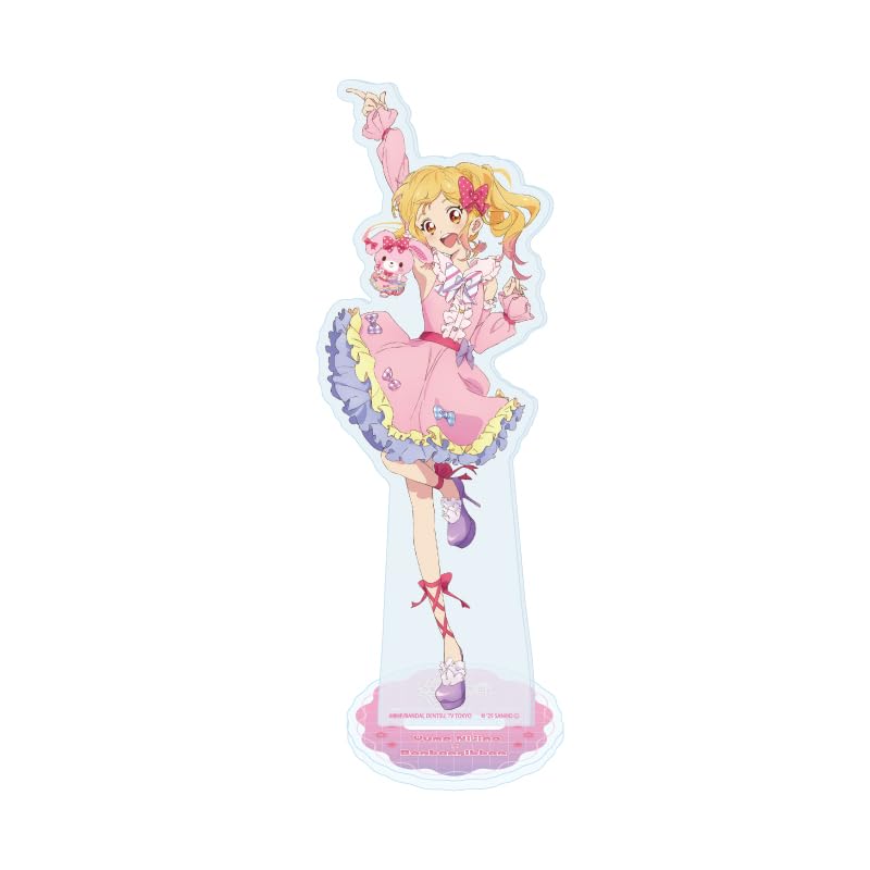 Aikatsu X Sanrio Characters 01 Yume Nijino X Bonbon Ribbon Illustration Acrylic Stand Stars! [Collaboration [Life-Size]]