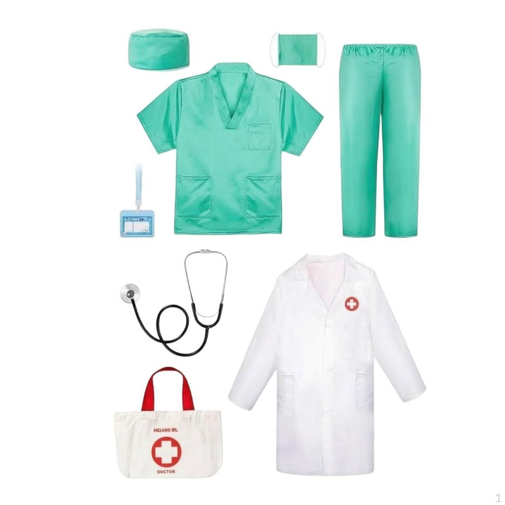 Kids Physician Costumeup Outfit with Accessories PresentReady Children's Costume Child