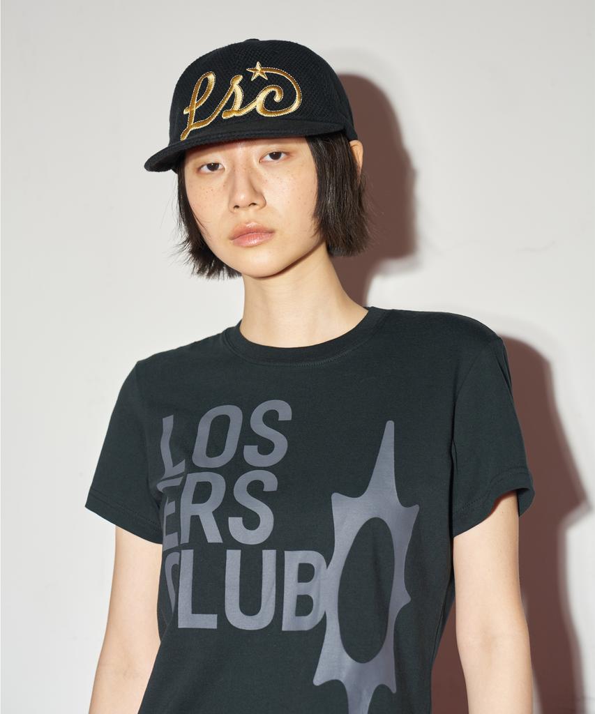 Lujeoseukeulleob Logo Short Sleeve T-Shirt Women'S Fit Black