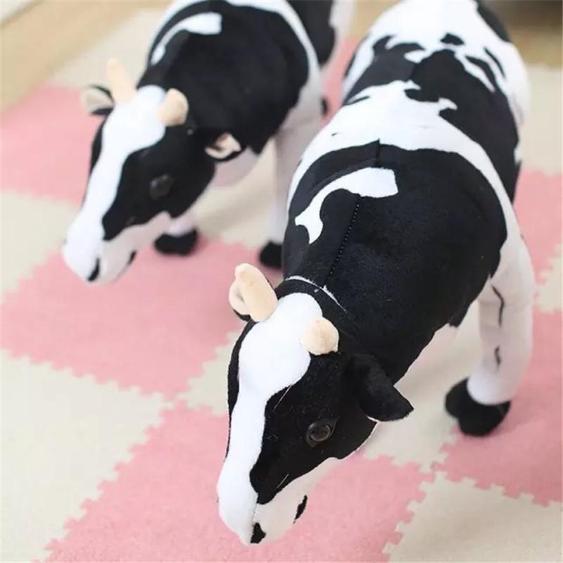 Bai Fen Bai Dolls And Toys Cute Cartoon Calf Doll Simulation Cow Plush Toy Rag Doll Zodiac Cow Children's Doll Birthday Gift