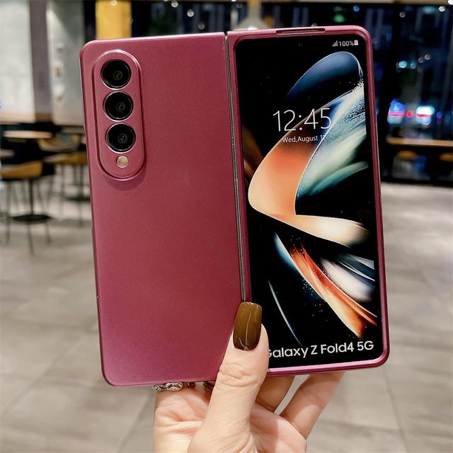 

Сплошной цветной противоударный чехол для телефона Samsung Z Fold 4 3 2 Flip 3 4 5g Zfold4 Zfold3 Zflip3 Zflip4 Zfold2 защитная задняя крышка For Galaxy Z Fold 2