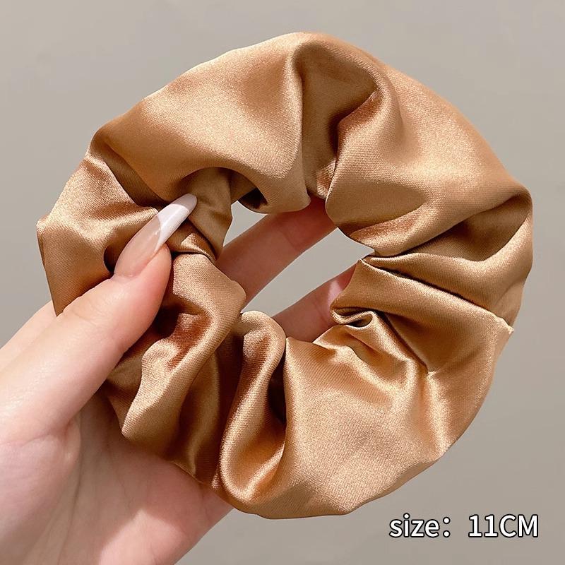Extra Large Satin Scrunchie: Elegant Women's Hair Tie & Ponytail Holder