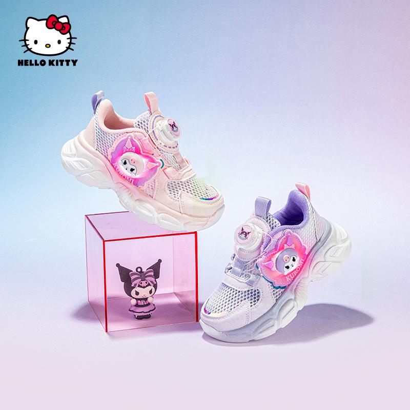 Kaiti Cat Children's Shoes Cute Cartoon Lighting Shoes 2026 Spring/Summer Girls' New Thick Bottom Dad Shoes