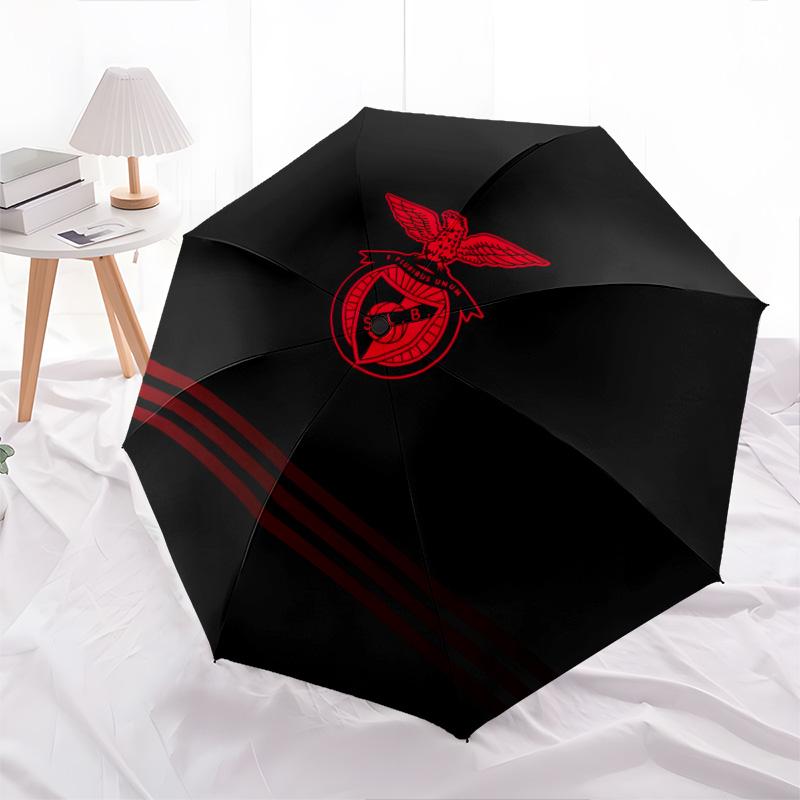 Benfica Football Club  pattern, automatic folding umbrella, portable and foldable design, 8 ribs, a Christmas or birthday gift.