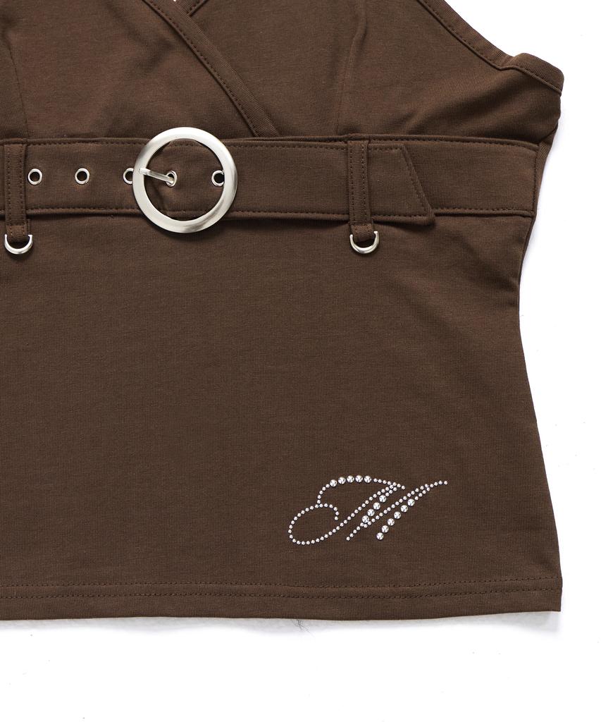 MINIMALPAIR Belted Sleeveless Brown