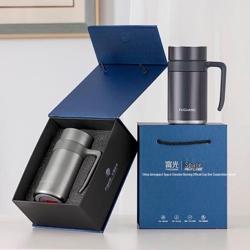 FUGUANG Smart Tea Infuser Insulated Office Mug with Handle
