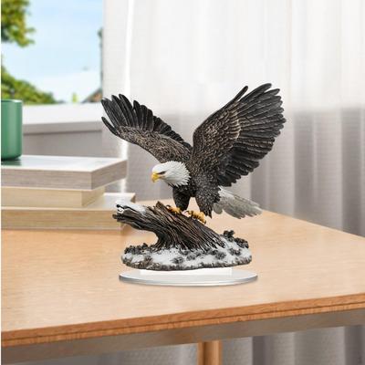 Acrylic Eagle Ornament Ideal Gift 2D Flat Sign for Holiday Fireplace