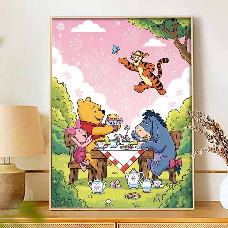 Disney Diamond Painting Kit Winnie the Pooh Classic Home Decor Craft Perfect Gift Idea Diamond Art
