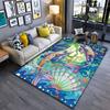 Vibrant Underwater Marine Life Carpet Yoga Living Room Room Decor Children's Crawling Mat Doormat Area Rug Games Mat