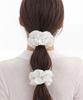 Nuart Studio Marie Cotton Hair Scrunchie_Black/White