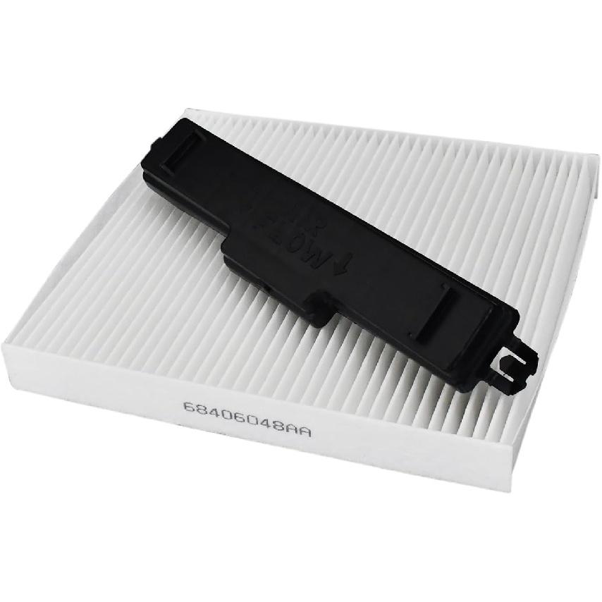 68406048AA 68318365AA Cabin Air Filter & Filter Access Door Compatible with Dodge Ram 1500 2500 3500 4500 Compatible with Chrysler 200 2011-2014