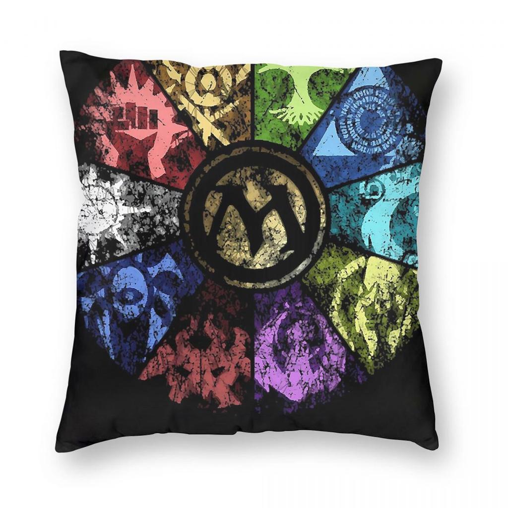 Magic The Gathering Faded Guild Wheel Square Pillowcase Polyester Linen Velvet Creative Decorative Room Cushion Cover Wholesale