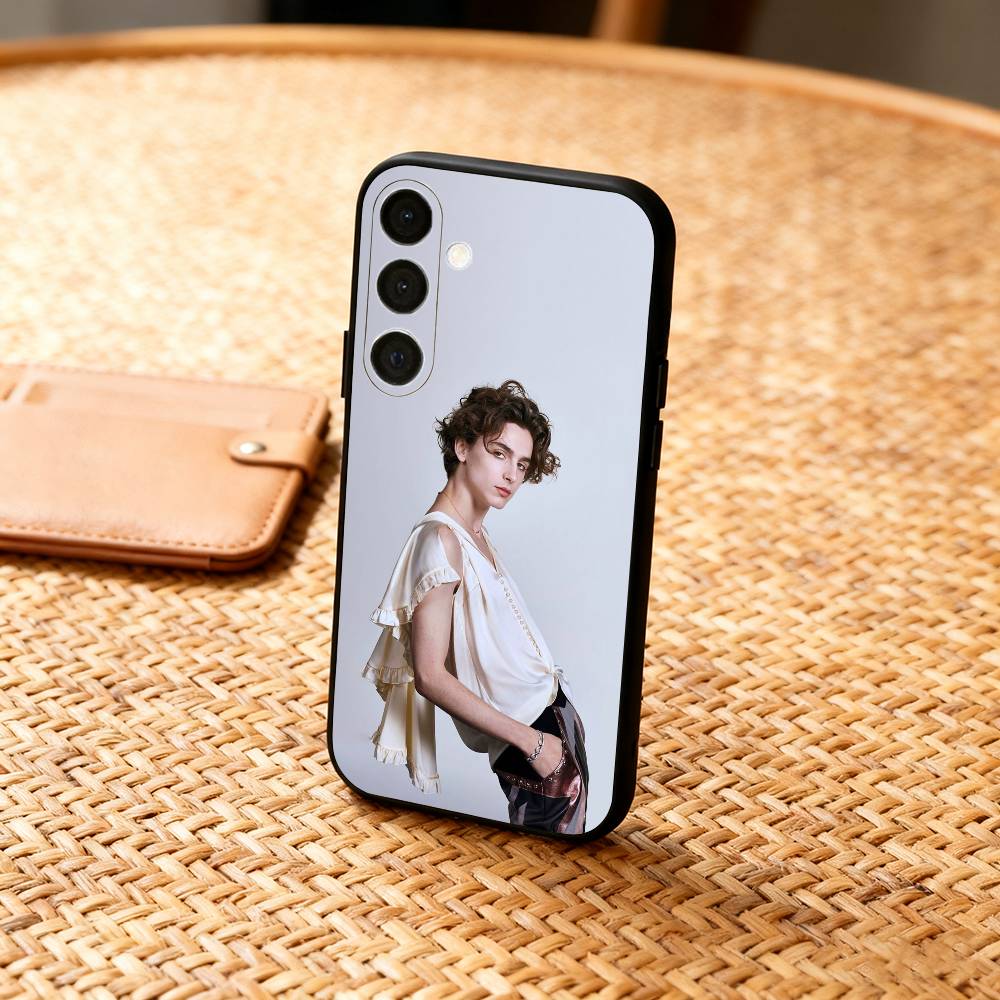 

T-Timothee Chalamet American Actres Phone Case For Samsung A73,A21s,A22,A31,A32,A52,A53,A71,A80,Soft Black Shell Samsung a41