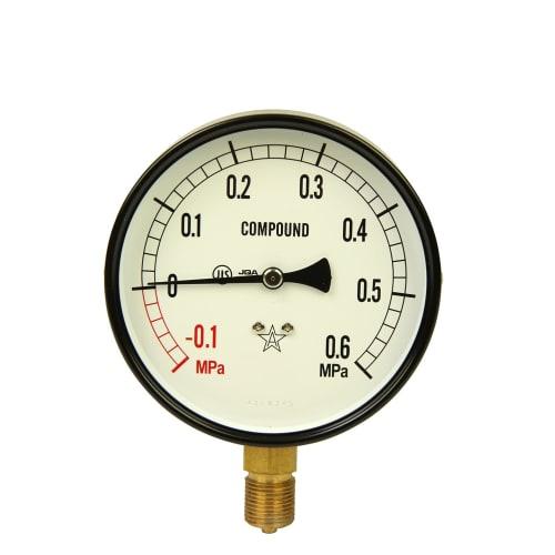 Migishita Seiki Manufacturing General-Purpose Pressure Gauge A100EG3/8 S-41E+0.6~-0.1MPa