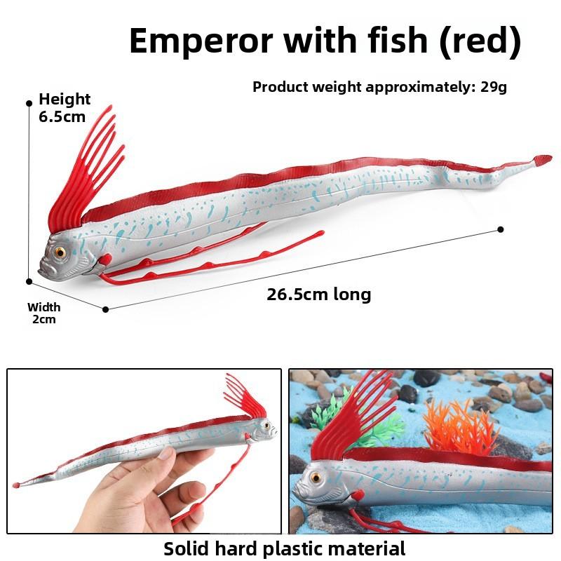 Crab Turtle Squid Salamander Hairtail Salmon Shark Marine Life Model Ornament