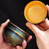 Chaxun Jianzhan Teacup with 24K Gold Inner Liner