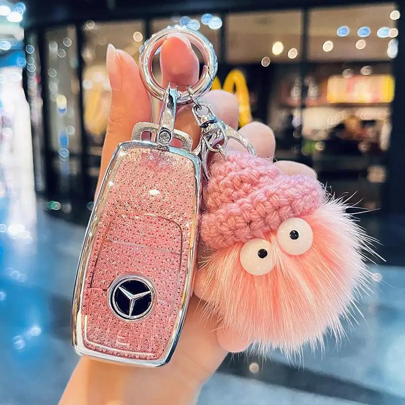 TXF4   Fashion Car Key Case Cover For Mercedes Benz A B C E Class GLS GLA GLK GLC CLS CLA AMG W204 W205 W212 W463 W176 Keychain Fob