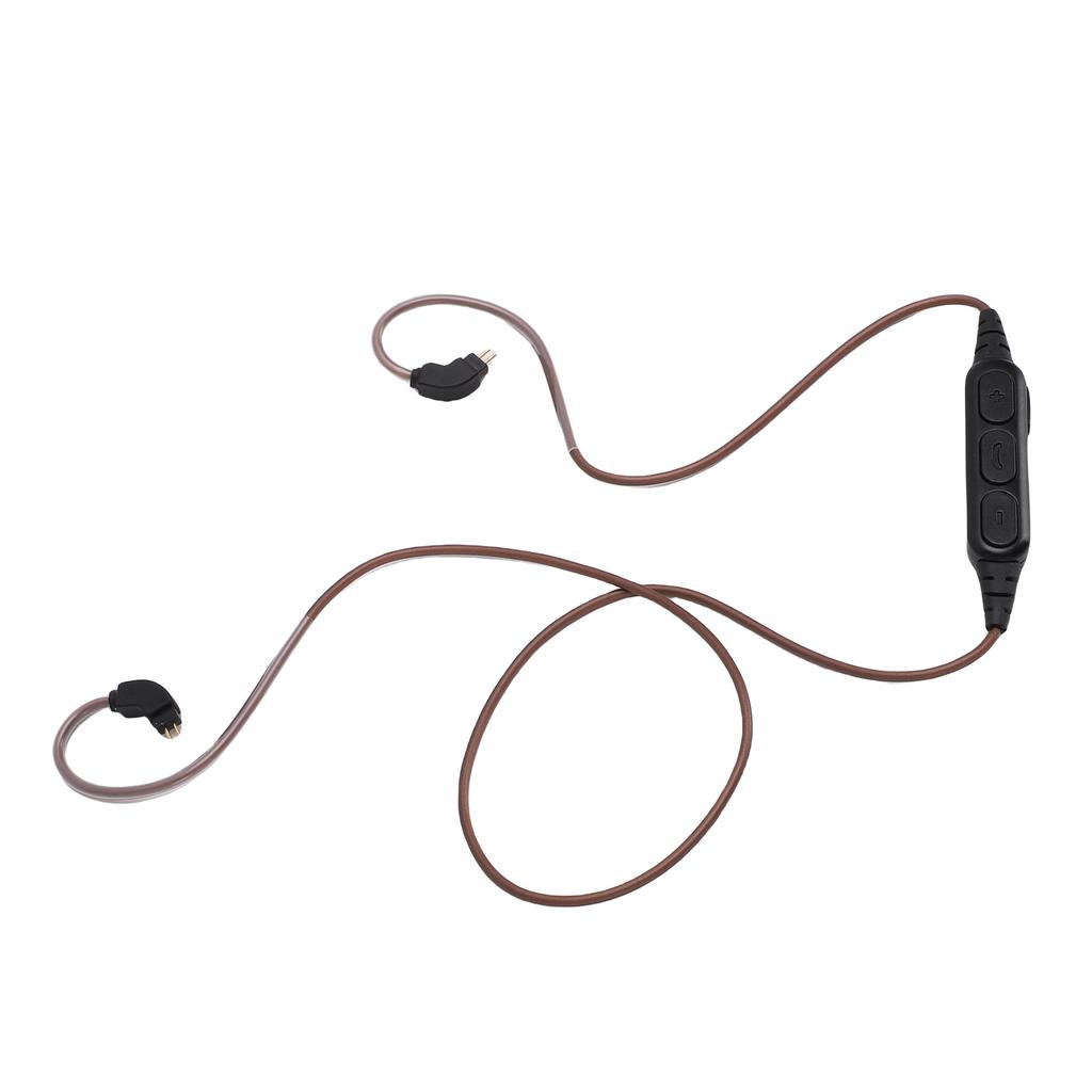 Adapter Cable, Replacement 5.3 Earphone Adapter with Microphone and Volume Control for 0.78mm 2-Pin Headphones