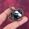 White Buffalo Turquoise Pendant Copper Wire Wrapped Pendant Gemstone Pendant