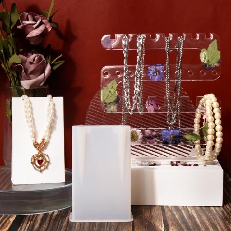Display Stand Epoxy Molds Earring Storage Holder Resin Casting Mould for Jewelry