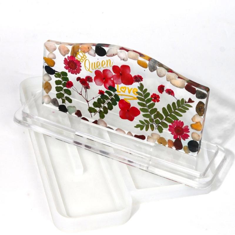 Photo Frame Resin Mold Silicone Big Picture Frame Silicone Mold for Epoxy Resin Wave/Round Mold for DIY Home Table Décor