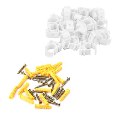 20 Stück 16 20 25 32mm PPR Wasserrohrschelle Gasrohr Befestigungsschnalle mit Schrauben (16 mm)
