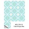 10 Pezzi Adesivi Piastrelle Mandala Boho - Decalcomanie Murali in PVC Lucido Cristallo - Murale Autoadesivo Impermeabile per Pavimento Cucina Bagno Decorazione Casa
