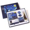 Caixa de Presente Personalizada com Pintura a Óleo para o Dia das Crianças - Conjunto de Cadernos Estilo Europeu e Americano