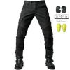 Men's Four Seasons Stretch Denim Motorcycle Racing Pants, Military Green